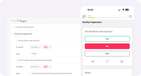 Digitaliza las listas de verificación y la recopilación de datos